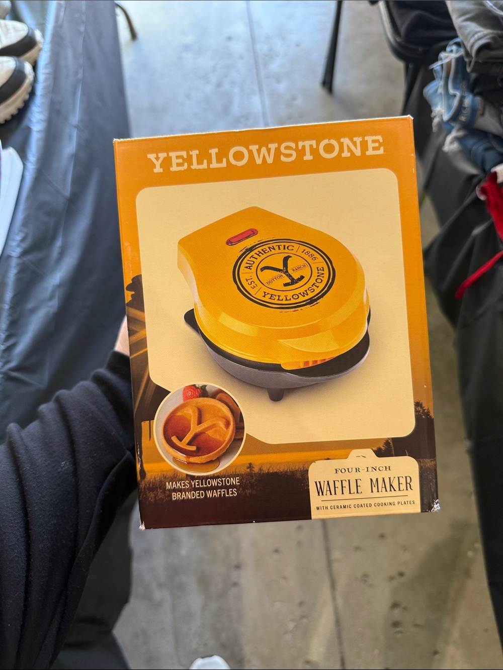 4-Inch Mini Yellowstone Waffle Maker
